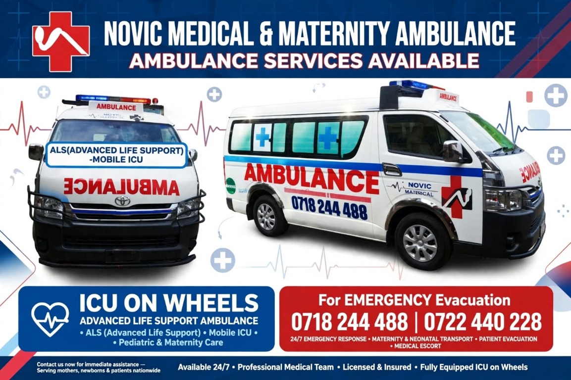 Novic Medical ambulance services available